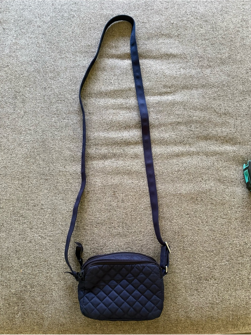 Vera Bradley Quilted Navy Crossbody Bag